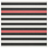 Schwarz-weißes und rotes gestreiftes Muster Stoff (Muster)