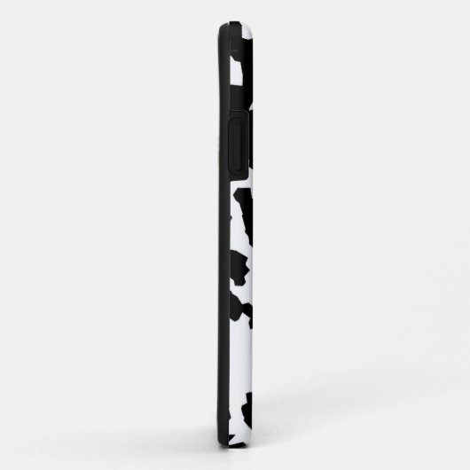 Schwarz-weißes unregelmäßiges Abstraktes Muster Case-Mate iPhone Hülle (Hinten/Rechts)
