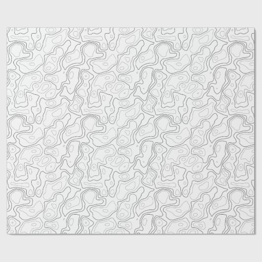 Schwarz-weißes Verpackungspapier Muster der Geschenkpapier (Flach)