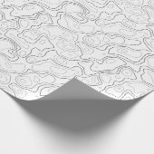 Schwarz-weißes Verpackungspapier Muster der Geschenkpapier (Ecke)