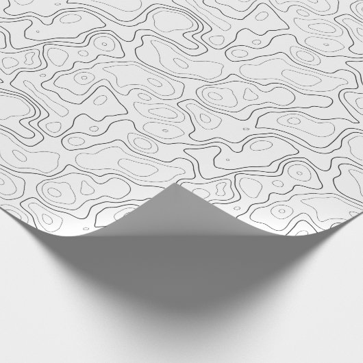 Schwarz-weißes Verpackungspapier Muster der Geschenkpapier (Ecke)