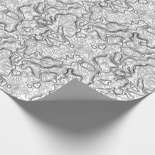 Schwarz-weißes Verpackungspapier Muster der Geschenkpapier (Ecke)