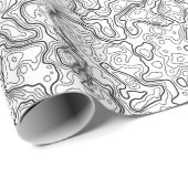 Schwarz-weißes Verpackungspapier Muster der Geschenkpapier (Rolleneckpunkt)