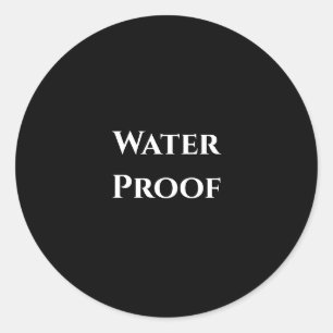 Schwarz-weißes, wasser-proof-label-freies Paket Runder Aufkleber