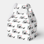 Schwarz-weißes Wildtier zum Geburtstag Geschenkschachtel (Rückseite)