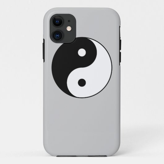 Schwarz-weißes Yang-Symbol Case-Mate iPhone Hülle (Rückseite)