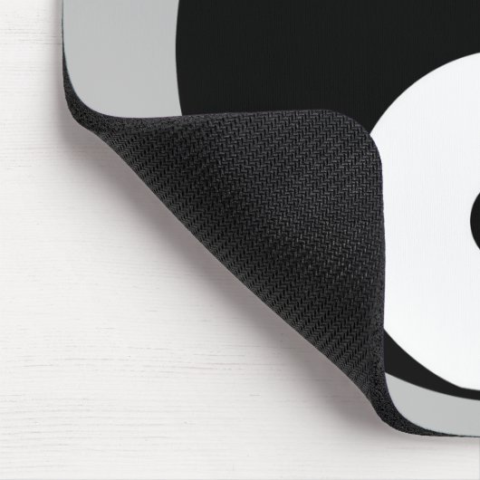 Schwarz-weißes Yang-Symbol Mousepad (Ecke)