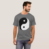 Schwarz-weißes Yang-Symbol T-Shirt (Vorne ganz)