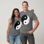 Schwarz-weißes Yang-Symbol T-Shirt (Unisex)
