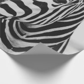 SCHWARZ-WEIßES ZEBRA GESCHENKPAPIER (Ecke)