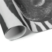 SCHWARZ-WEIßES ZEBRA GESCHENKPAPIER (Rolleneckpunkt)