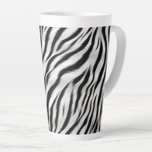 Schwarz-weißes Zebra Milchtasse (Rechte Ecke)