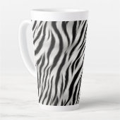 Schwarz-weißes Zebra Milchtasse (Linke Ecke)