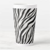 Schwarz-weißes Zebra Milchtasse (Vorderseite)