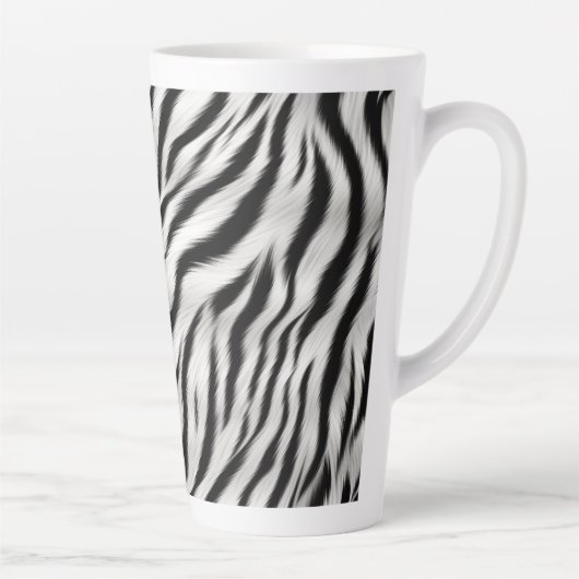 Schwarz-weißes Zebra Milchtasse (Rechts)