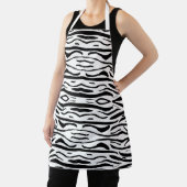 Schwarz-weißes Zebra- oder Tigermuster Schürze (InSitu)