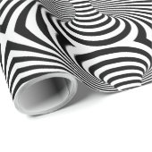 Schwarz-weißes Zebra-Optik-Musterpapier Geschenkpapier (Rolleneckpunkt)