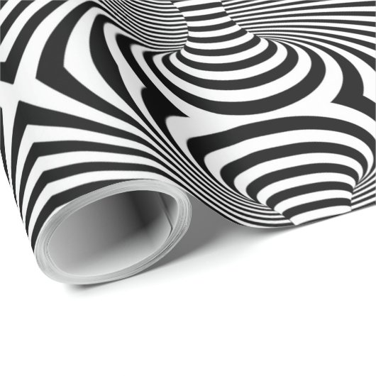 Schwarz-weißes Zebra-Optik-Musterpapier Geschenkpapier (Rolleneckpunkt)
