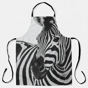 SCHWARZ-WEIßES ZEBRA SCHÜRZE