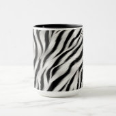 Schwarz-weißes Zebra Tasse (Zentrum)