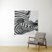 SCHWARZ-WEIßES ZEBRA WANDTEPPICH (Beispiel (Horizontal))