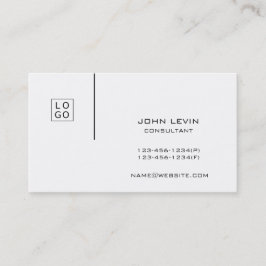 Schwarz-weißes zweiseitiges, modernes Berufliches  Visitenkarte