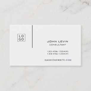 Schwarz-weißes zweiseitiges, modernes Berufliches Visitenkarte