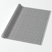Schwarz | White Gingham Wrapping Paper Geschenkpapier (Ungerollt)