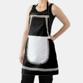Schwarz | White Lace French Maid Costume Schürze (InSitu)
