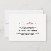 Schwarz | White Stripes Hochzeitskarten Einladung (Vorderseite)