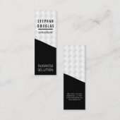 Schwarz | White Weave Mini Visitenkarte (Vorne/Hinten)