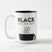 Schwarz wie mein Soul Kaffee Tasse (Links)