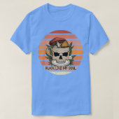 Schwarz wie mein Soul Skelett Kaffee Gothic Spooky T-Shirt (Design vorne)