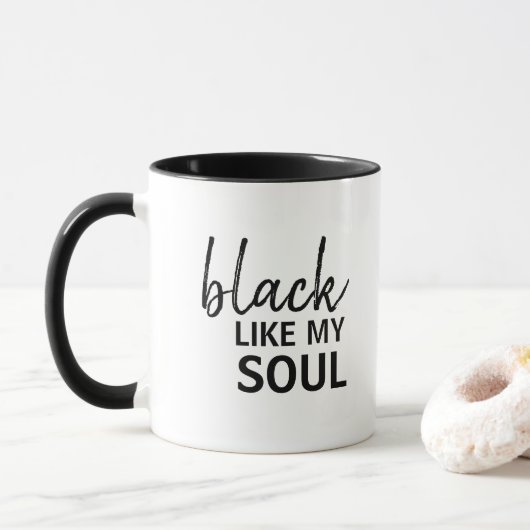 schwarz wie mein Soul Tasse (Mit Donut)