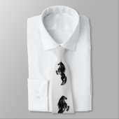 Schwarz-Wild-Horse-Neck-Tie mit benutzerdefinierte Krawatte (Gebunden)