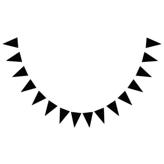 Schwarz Wimpelkette (Alle)