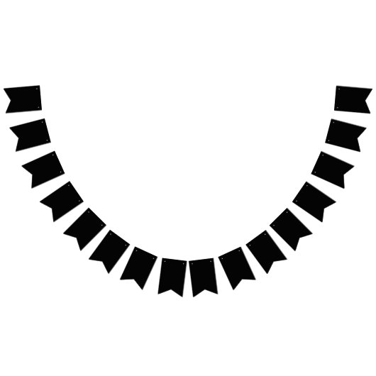 Schwarz Wimpelkette (Alle)