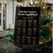 Schwarz-Winter-Hochzeitskarte Akryllisches Zeichen Acrylschild