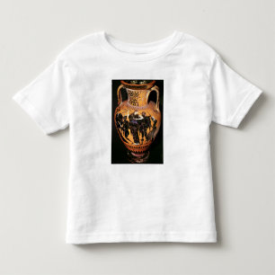Schwarz-Zahl Dachboden-Vase Kleinkind T-shirt