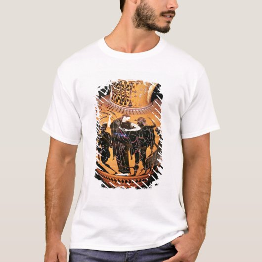 Schwarz-Zahl Dachboden-Vase T-Shirt (Vorderseite)