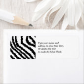 Schwarz Zebra Print Muster. (Insitu)