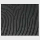 Schwarz-Zebra-Streifen - Tierdruck Geschenkpapier (Flach)