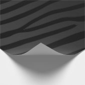 Schwarz-Zebra-Streifen - Tierdruck Geschenkpapier (Ecke)
