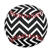 Schwarz Zickzack Baseball (Rückseite)
