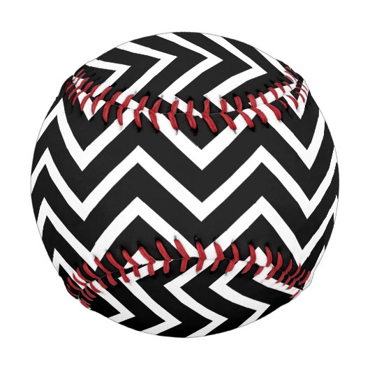 Schwarz Zickzack Baseball (Vorderseite)