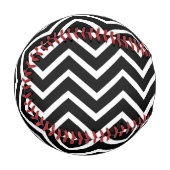 Schwarz Zickzack Baseball (Vorderseite Links)