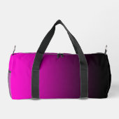 Schwarz zu Hellrosa Farbverlauf Duffle Bag (Rückseite)