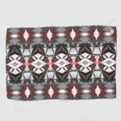 Schwarz zu "Ruby"-Verhältnis, virtuelle Formen Golfhandtuch (Horizontal)