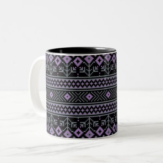 Schwarz Zweifarbige Tasse (Vorderseite Links)