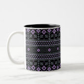 Schwarz Zweifarbige Tasse (Links)